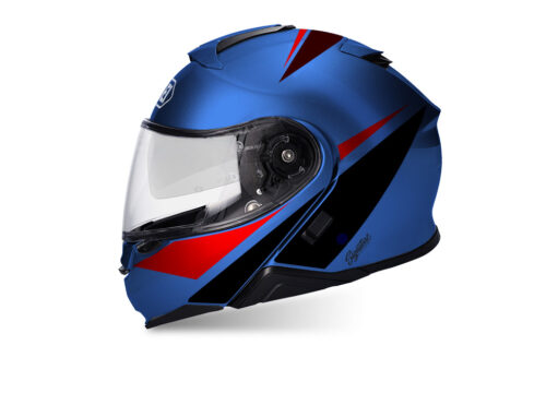 SIG 1500 Shoei Neotec II Vivo Red Black Blue