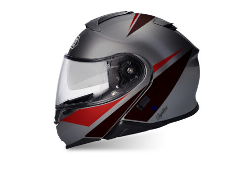 SIG 1500 Shoei Neotec II Vivo Red Black Grey