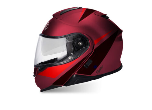 SIG 1500 Shoei Neotec II Vivo Red Black Red
