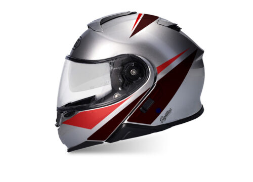 SIG 1500 Shoei Neotec II Vivo Red Black Silver