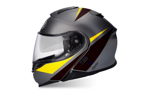 SIG 1501 Shoei Neotec II Vivo Yellow Black Grey