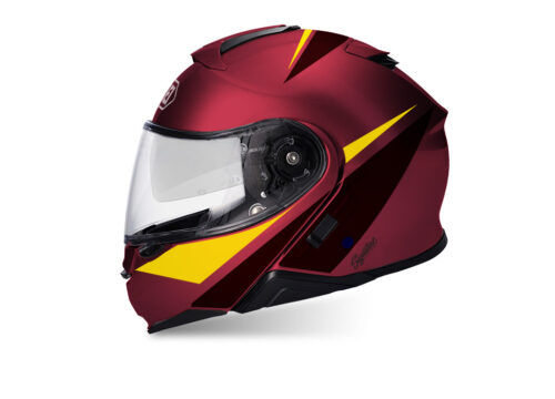 SIG 1501 Shoei Neotec II Vivo Yellow Black Red