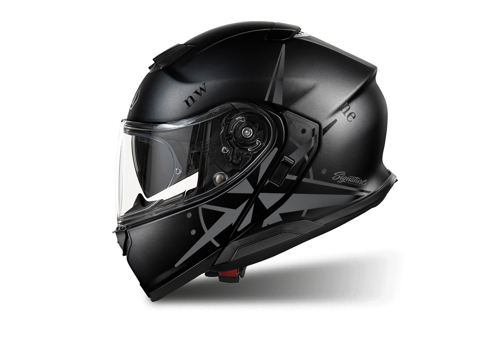 SIG 1516 Shoei Neotec III Black Matte Compass Dark Silver