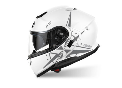 SIG 1516 Shoei Neotec III White Compass Dark Silver