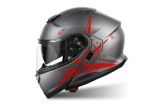 SIG 1517 Shoei Neotec III Anthrasite Compass Red