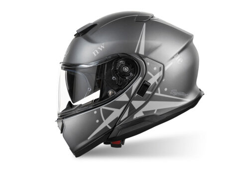 SIG 1518 Shoei Neotec III Anthrasite Compass Silver