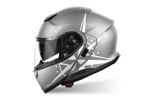 SIG 1519 Shoei Neotec III Light Silver Compass White