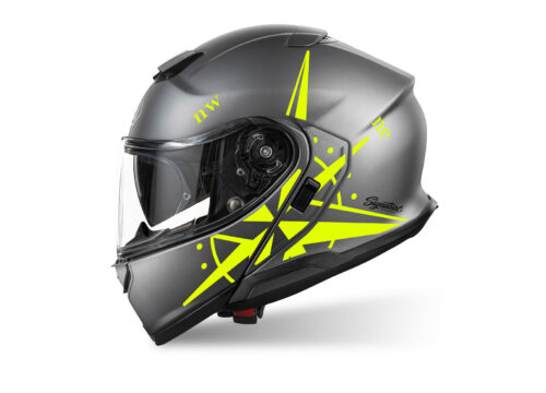 SIG 1520 Shoei Neotec III Anthrasite Compass Yellow