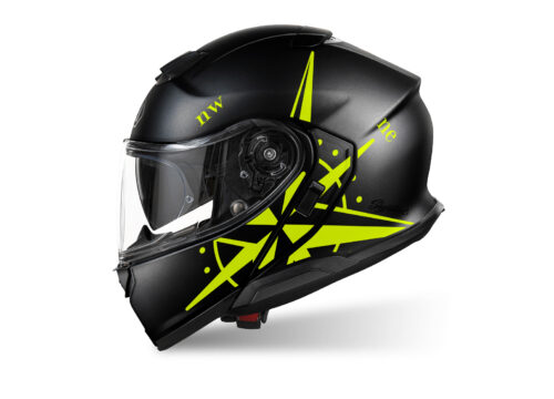 SIG 1520 Shoei Neotec III B lack Matte Compass Yellow