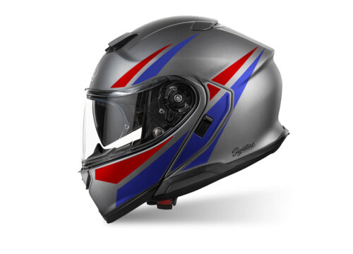 SIG 1525 Shoei Neotec 3 Anthrasite Vivo Red & Blue