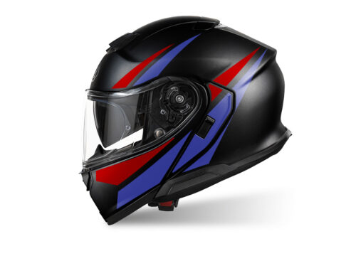 SIG 1525 Shoei Neotec 3 Black Vivo Red & Blue