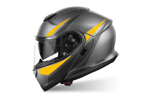 SIG 1526 Shoei Neotec 3 Vivo Anthrasite Grey & Yellow