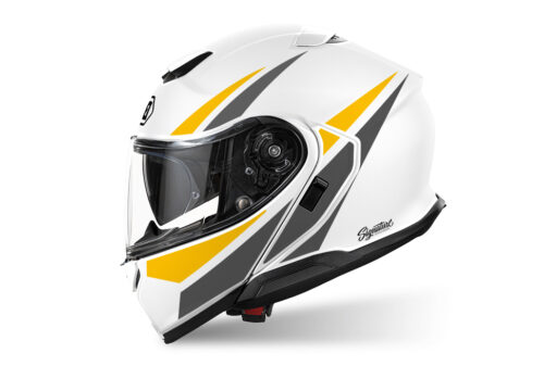 SIG 1526 Shoei Neotec 3 Vivo White Grey & Yellow