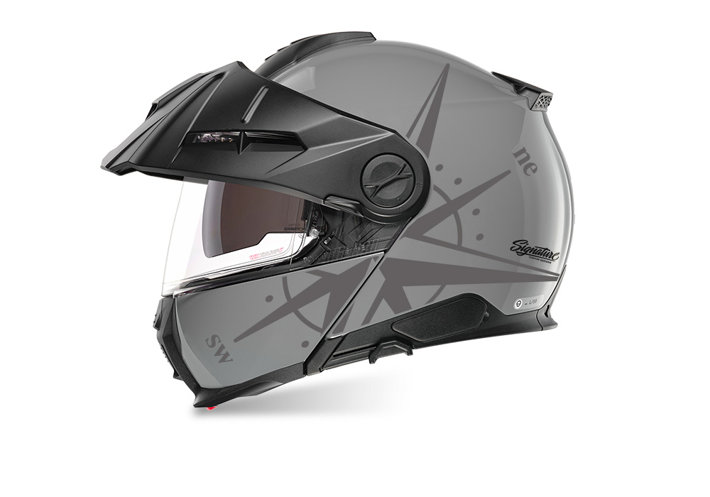 SIG 1541 Schuberth E2 Grey Compass Dark Silver