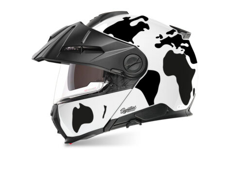 SIG 1543 Schuberth E2 White The Globe Black