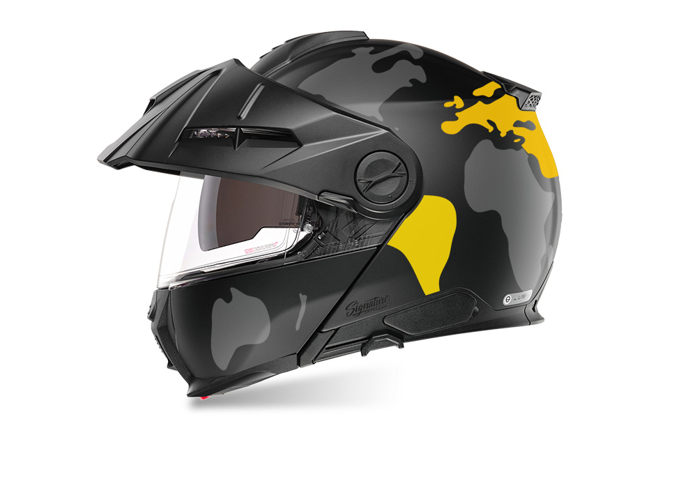 SIG 1545 Schuberth E2 Black Globe Grey & Yellow