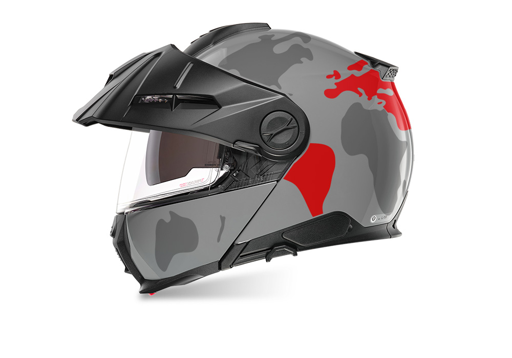 SIG 1546 Schuberth E2 Grey The Globe Grey & Red