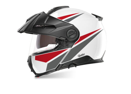 SIG 1551 Schuberth E2 White Vivo Grey & Red