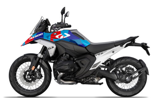 SIG 1566 BMW R1300GS M90 Blue Red Camo Full Wrap 01