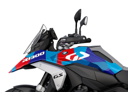 SIG 1566 BMW R1300GS M90 Blue Red Camo Full Wrap