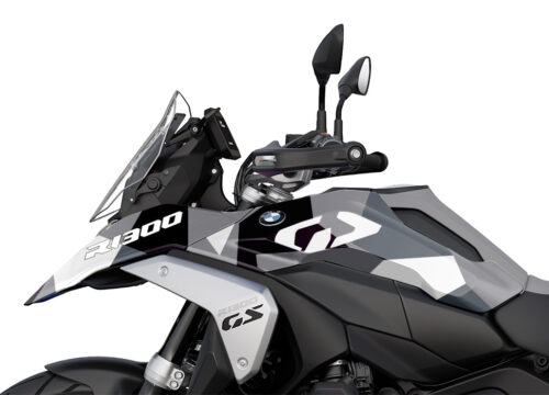 SIG 1568 BMW R1300GS M90 Grey White Camo Full Wrap 02