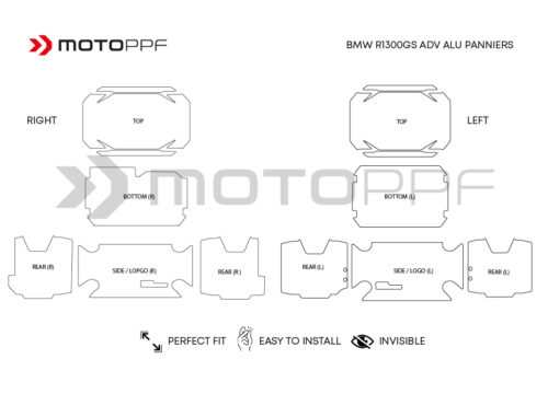 SIG 1649 BMW ALU Panniers Clear PPF 02