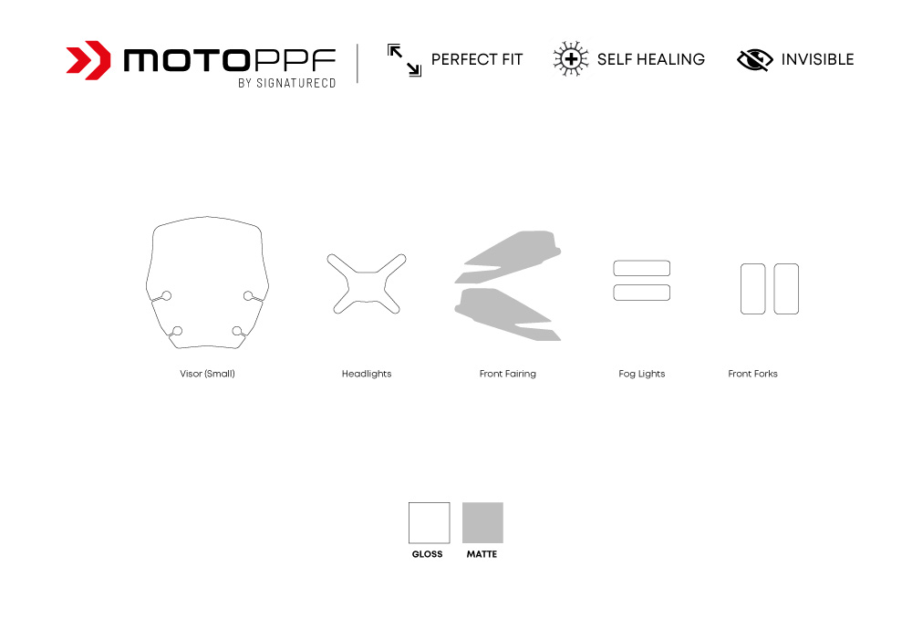Bmw R1300GS Adv Racing Red Motoppf Front Kit 02
