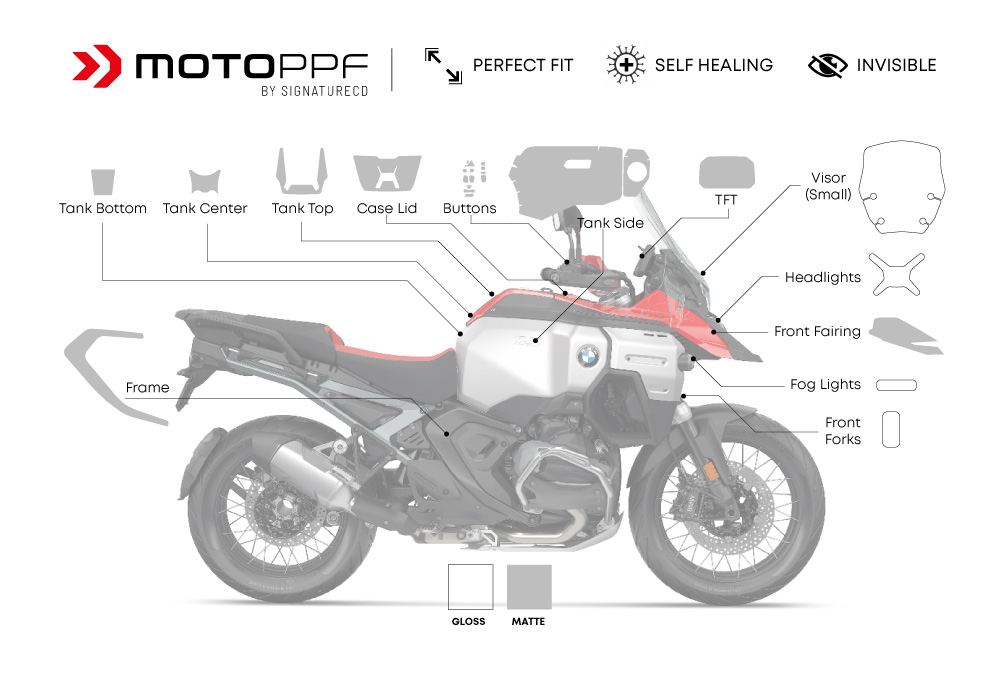 Bmw R1300GS Adv Racing Red Motoppf Full Kit 01