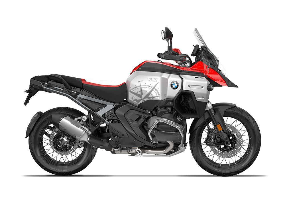 SIG 1645 BMW R1300GS Adventure Racing Red Compass Tank Styling Kit 01