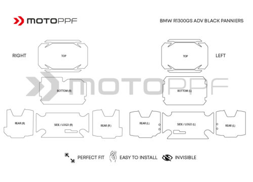 R1300GSA ALU Panniers Black Film 02